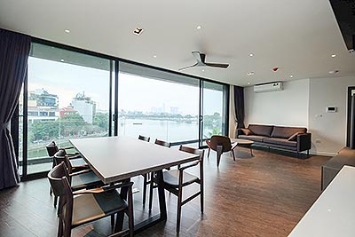 120m² 2-Bedroom Apartment for Rent in Truc Bach – Lake View, Modern Style