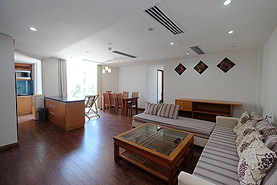2 bedroom Apartment for Rent in Tay Ho includes modern and fully equipment kitchen