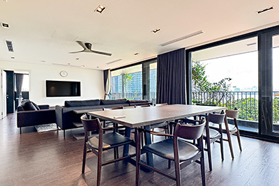 3 Bedroom Apartment for Rent To Ngoc Van , Modern Style and  lake view
