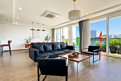 3-Bed Apartment For Rent 130m² in  Quang An With Lake View, New Furnished