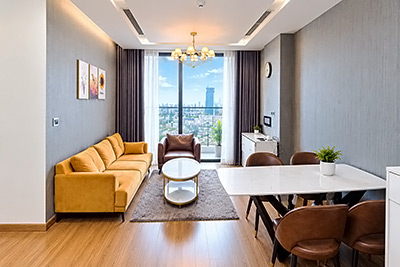 3-Bedroom Apartment for Rent 110m² Modern Furniture High Floor at M2