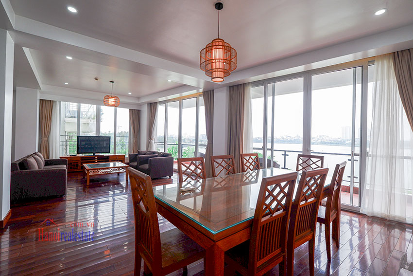 Amazing West lake view 3 bedroom apartment with balcony in Tay Ho 2