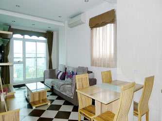 Apartment for rent in Hoang Hoa Tham, Ba Dinh Hanoi, two bedrooms