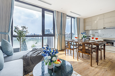 Apartment with West Lake view: beautiful, modern in Tu Hoa street