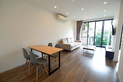 Balcony, Spacious one bedroom apartment in Xuan Dieu, Tay Ho district