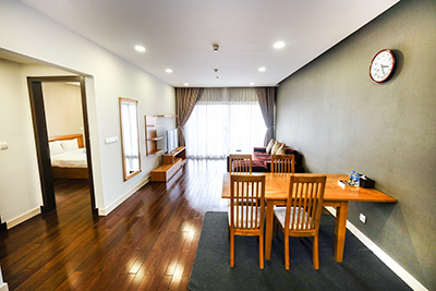 Beautiful 3 bedroom apartment for rent with huge balcony in Ba Dinh, Hanoi