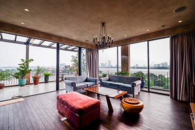 Cho thuê căn hộ duplex, penhouse siêu rộng, view Hồ Tây tại Tây Hồ, Hà Nội