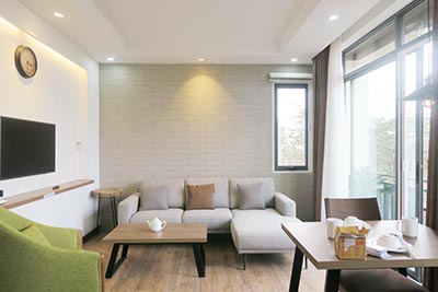 Cho thuê căn hộ 1 phòng ngủ mới tại trung tâm quận Tây Hồ Hà Nội
