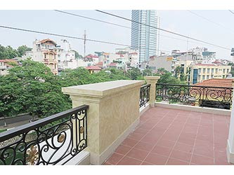 Brand new 02 BRs apartment to let in Ba Dinh with lake view & Large balcony