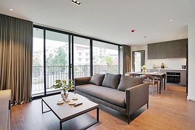 Brand new & Modern 2-bedroom apartment on To Ngoc Van to rent