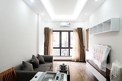 Bright and airy 1BR serviced apartment for rent in Nghi Tam, Tay Ho Dist