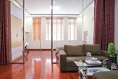 Bright and airy studio serviced apartment in Trung Yen, Cau Giay