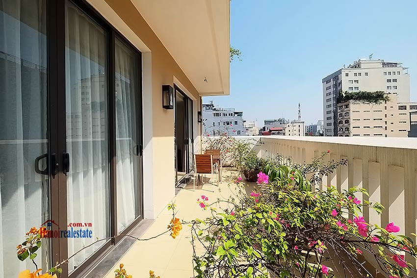 Charming 2-bedroom apartment for rent in Hoan Kiem with Large balcony 7