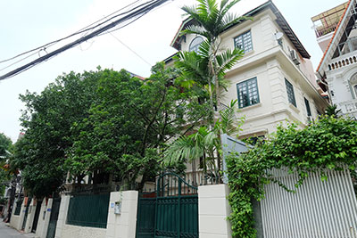 Charming house with large front courtyard on To Ngoc Van
