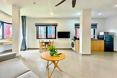 Charming one bedroom apartment for rent on Vu Tuan Chieu street