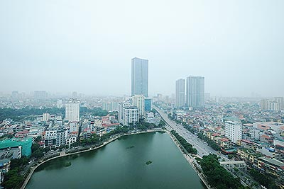Cho thuê căn hộ 03 phòng ngủ view hồ tại Ngọc Khánh Plaza – Số 1 Phạm Huy Thông, Ba Đình