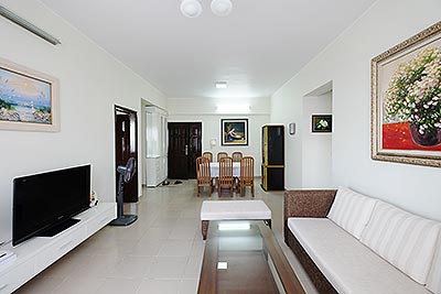 Street view Condo apartment with 3 bedrooms in Artex Building, Ngoc Khanh street
