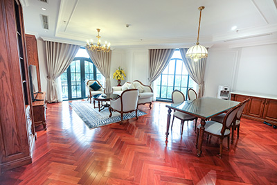 Classic Style 2-Bedroom Apartment for Rent in Tay Ho, Hanoi