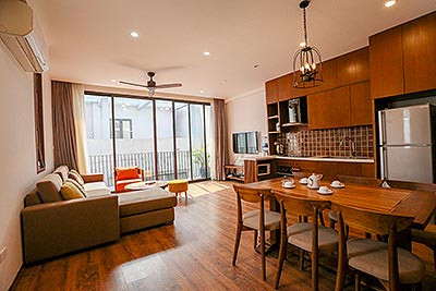 Cozy Apartment with 02 bedroom on Tay Ho street, wooden style