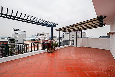 Fabulous Westlake view apartment on the top floor, one bedroom in Dang Thai Mai