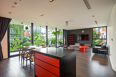 Cho Thuê Căn Hộ Tây Hồ 3 Phòng Ngủ Tầng 6 – View Thoáng Mát