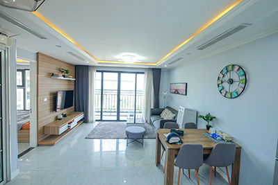 Good price lake view apartment for rent at 59 Xuan Dieu - Tay Ho, Hanoi