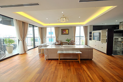 High floor 3-Bedroom Apartment with Direct Car Access in Hoan Kiem, Hanoi