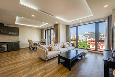 High floor lake view for rent in To Ngoc Van with 3 bedrooms