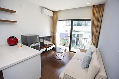 High floor, Quite one bedroom apartment for rent in Tay Ho, Hanoi