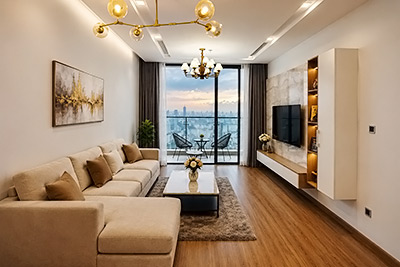 High-Floor 3 Bedroom Lake View Apartment 120m² in Vinhomes Metropolis