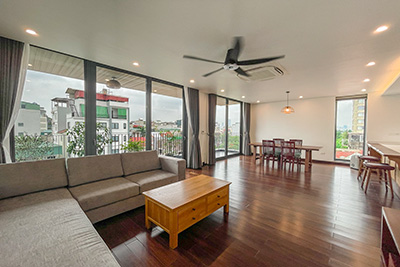 Indochine style 3-bedroom apartment with swimming pool on Dang Thai Mai