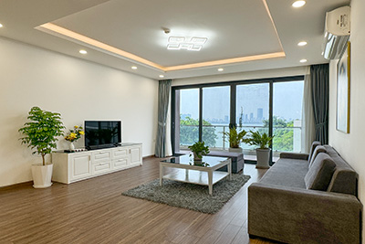 Lake view 3 bedroom  apartment for rent in Xuan Dieu, Tay Ho, Hanoi