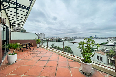 Lake view 2 bedroom apartment in prime location Tay Ho, huge terrace