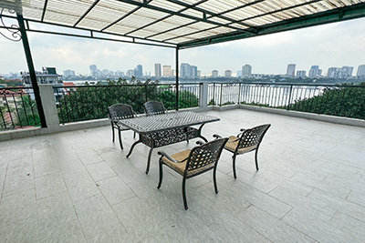 Lake View 3-Bedroom Apartment with Private Rooftop in To Ngoc Van