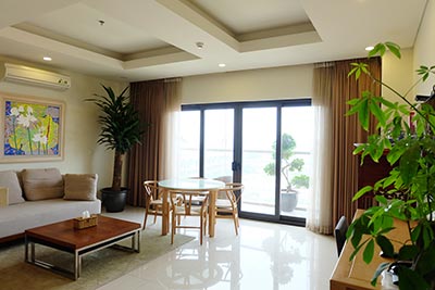 Lake view, luxury serviced apartment with one bedroom for lease in Tay Ho Hanoi