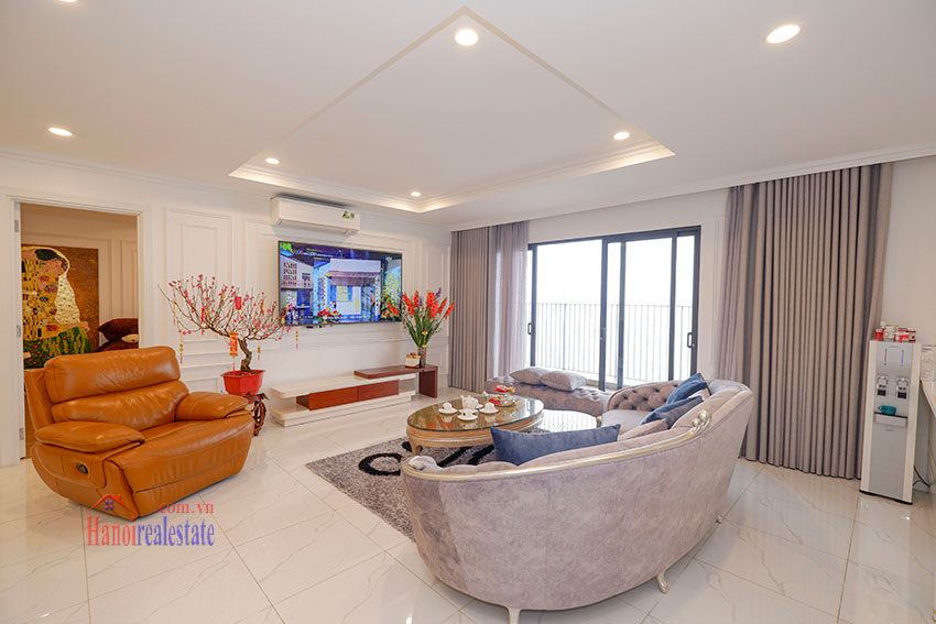 Large 4 bedroom apartment with luxurious design in Kosmo Tay Ho Hanoi 1
