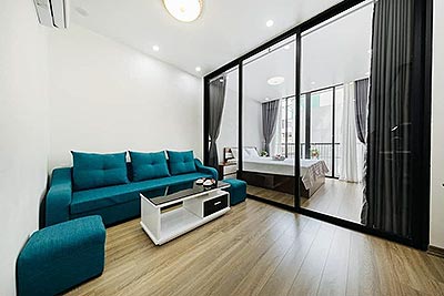 Lovely balcony and modern sight 01 bedroom flat on To Ngoc Van Road, affordable price