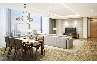 Luxurious 03BRs serviced apartment to lease at Lotte Residence 