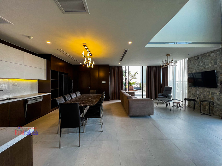 Luxurious 3-bedroom duplex penthouse at Ngoai Giao Doan, open view 1
