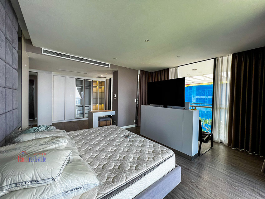 Luxurious 3-bedroom duplex penthouse at Ngoai Giao Doan, open view 22
