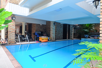 Magnificent 5 bedroom house for rent in Xuan  Dieu with swimming pool, nice yard