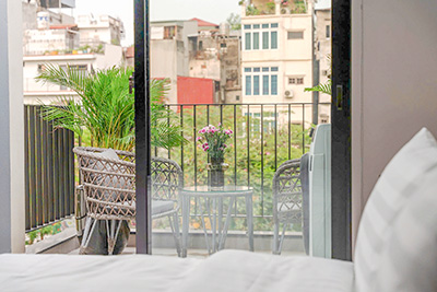 Modern 1-Bedroom Apartment with Lake View for Rent in Truc Bach, Hanoi