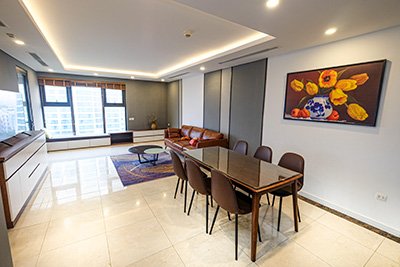 Modern 2 bedroom apartment for rent in 59 Xuan Dieu, 8th Floor
