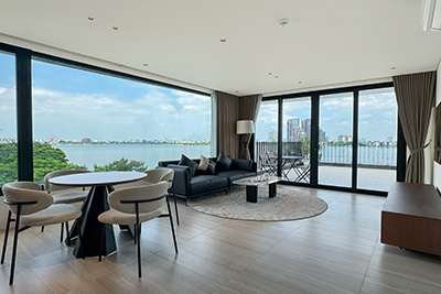 Modern 2-Bedroom Apartment with Lake View for Rent in Tay Ho, Hanoi
