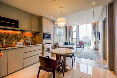 Modern and luxury life while living at 1-bedroom apartment at Fraser Suites