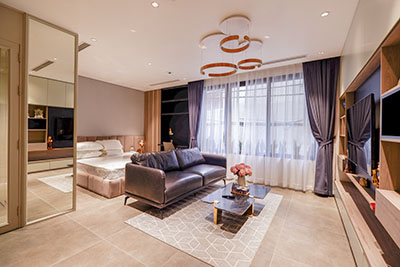 Modern, cozy studio apartment with many facilities in Tay Ho street, Hanoi