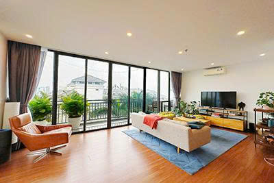 Modern Duplex Apartment with Lake View & Spacious Terrace in Tay Ho, Hanoi