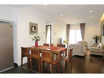 Natural Light 3-bedroom apartment for rent at Lancaster Hanoi