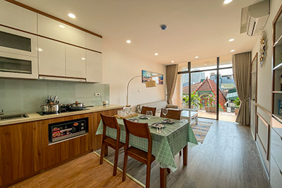 New modern 2 bedroom apartment for rent in To Ngoc Van with huge balcony