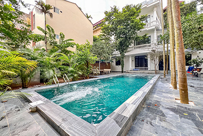 New Modern House for Rent with Swimming Pool and Garden in Tay Ho, Hanoi